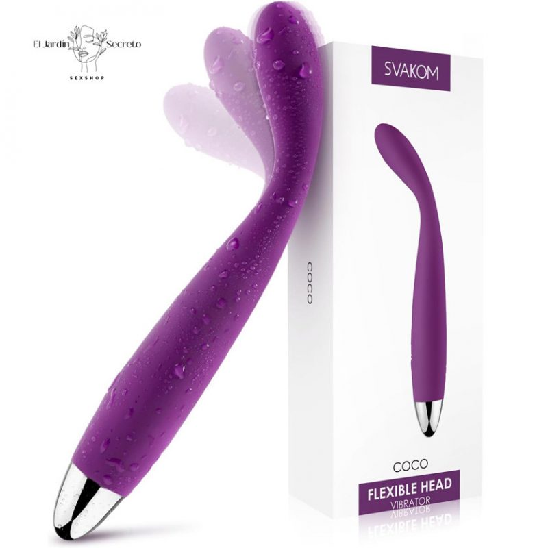 Vibrador Punto G Flexible Orgasmo SVAKOM Vibrador Coco para punto G