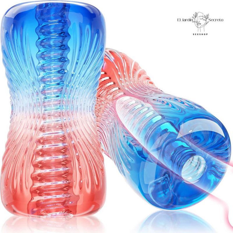 Masturbador Pene Masculino Arcoíris TPE Manga 3D Alta Estimulación