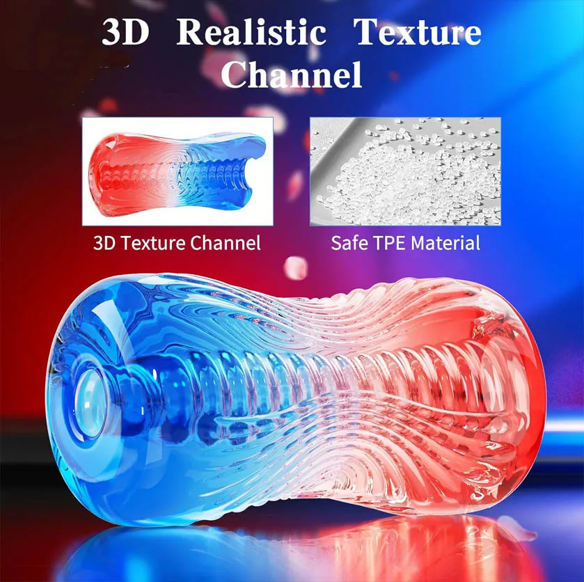 Masturbador Pene Masculino Arcoíris TPE Manga 3D Alta Estimulación 3 Masturbador Pene Masculino Arcoíris TPE Manga 3D Alta Estimulación - Imagen 3