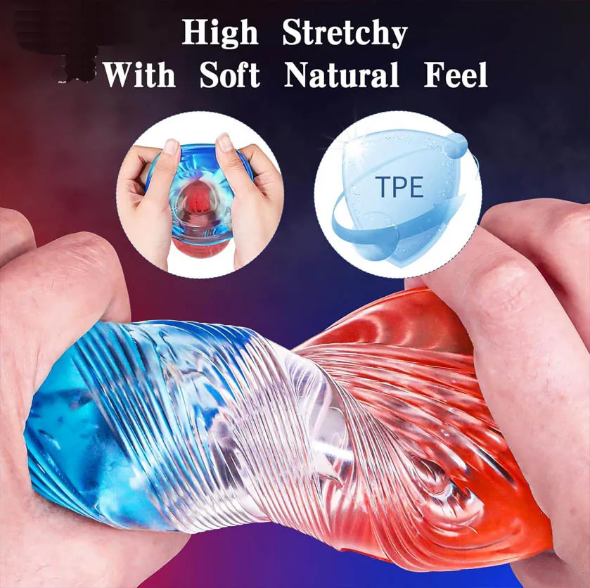 Masturbador Pene Masculino Arcoíris TPE Manga 3D Alta Estimulación 5 Masturbador Pene Masculino Arcoíris TPE Manga 3D Alta Estimulación - Imagen 5