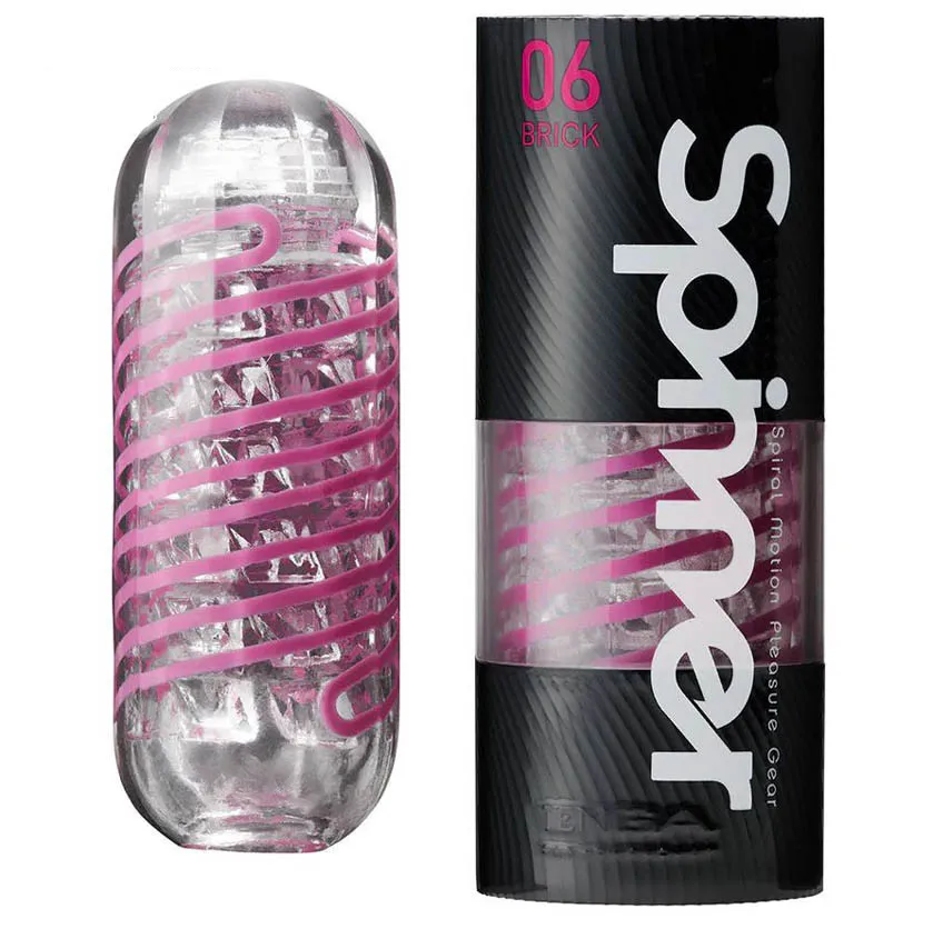 TENGA Spinner 06 BRICK Masturbador para tu pene con Giro Interno