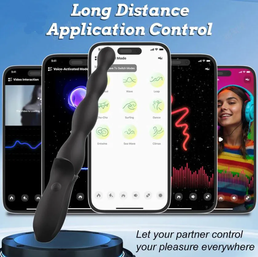 Vibrador Anal Flexible con App Plug Anal Vibratorio Doble Motor - Imagen 5