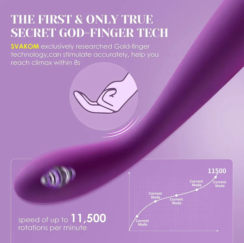 Vibrador Punto G Flexible Orgasmo SVAKOM Vibrador Coco para punto G - Imagen 3