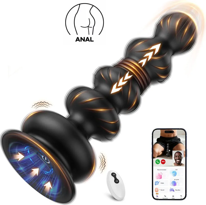 Vibrador de Próstata Plug Anal Pro Empuje, Vibración y App Control 1 Vibrador de Próstata Plug Anal Pro Empuje, Vibración y App Control