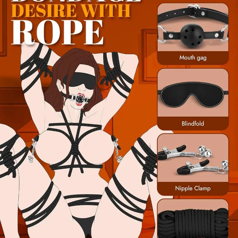 Kit Bondage 11 Piezas BDSM
