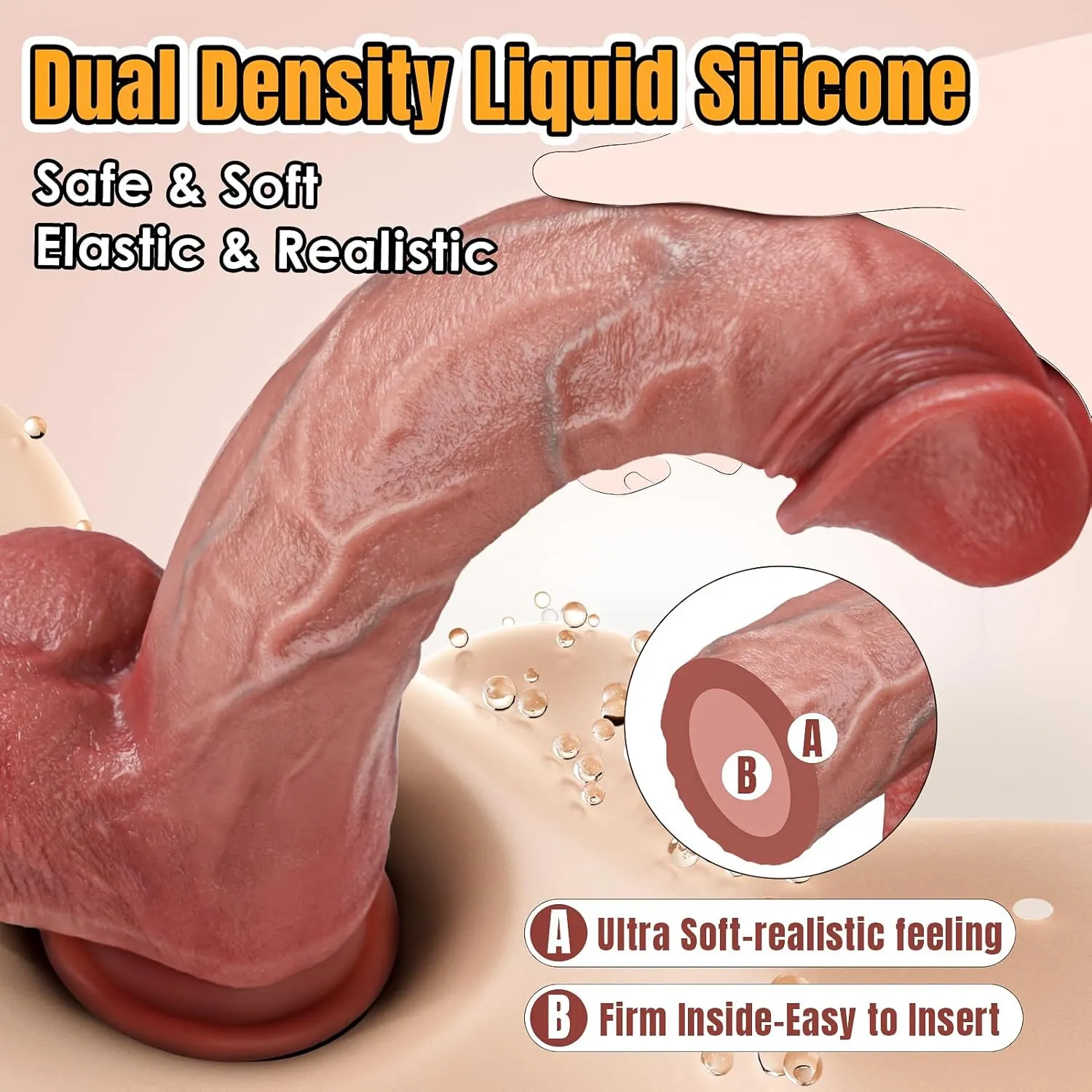 Dildo Realista 26cm con Ventosa y Testículos Silicona Premium 3 Dildo Realista 26cm con Ventosa y Testículos Silicona Premium - Imagen 3