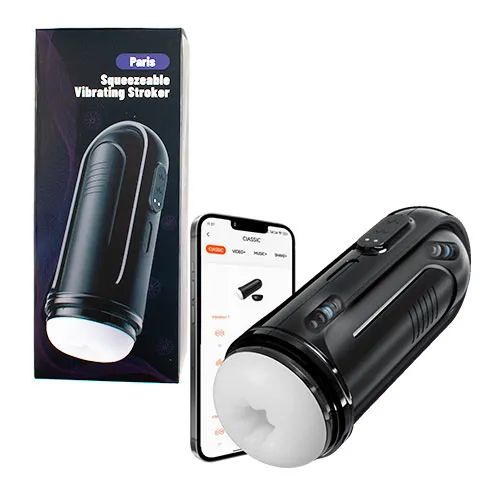 Masturbador Masculino Vibrador con App Recargable Paris