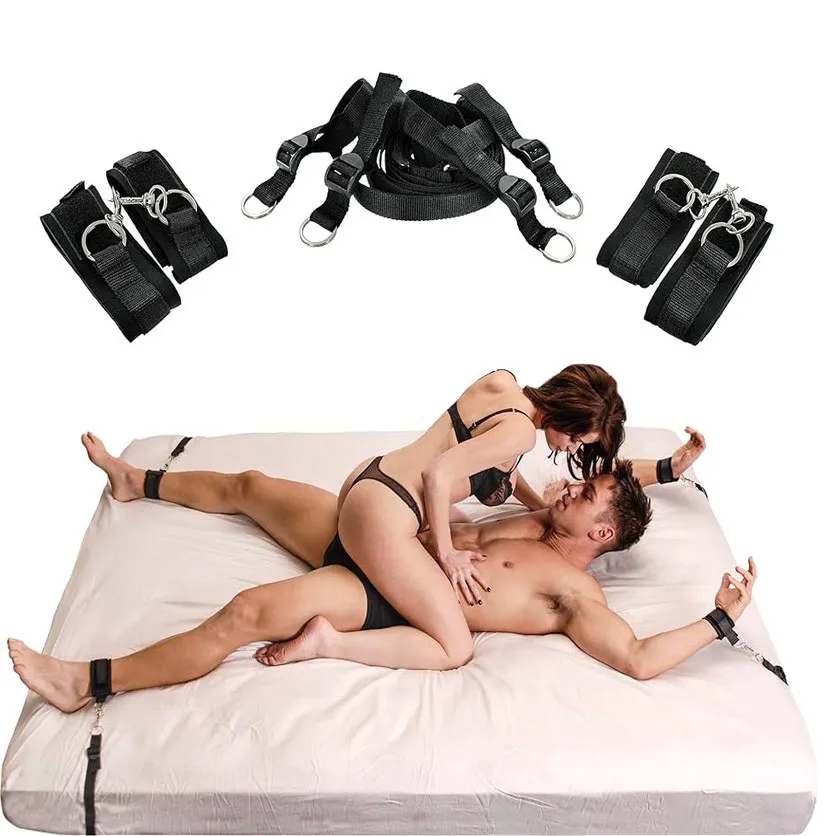 Home 10 Kit Sometimiento para Cama Juegos Bondage BDSM
