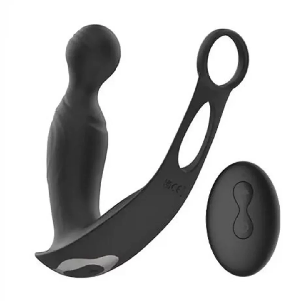 Masajeador Prostático con Rotación y Control Remoto