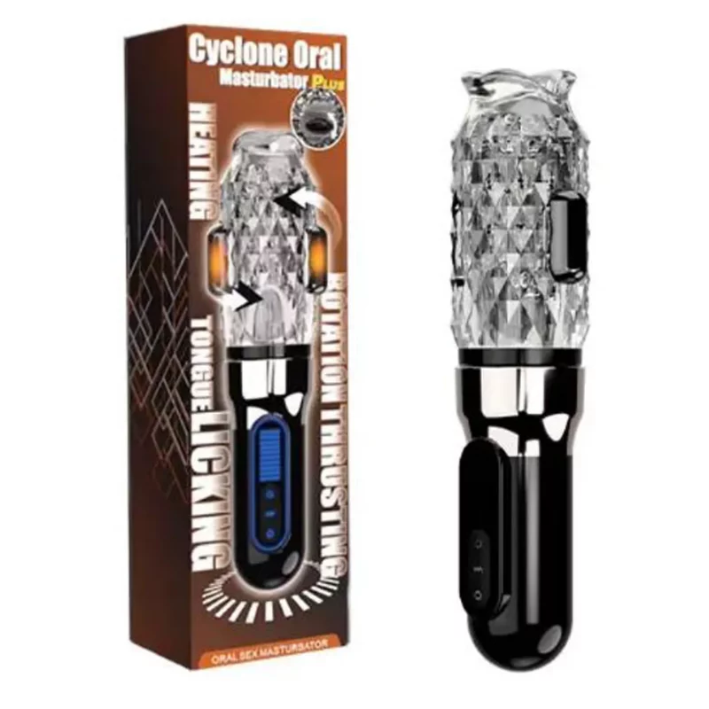 Masturbador para Pene Cyclone Oral Plus con Vibración y Calor