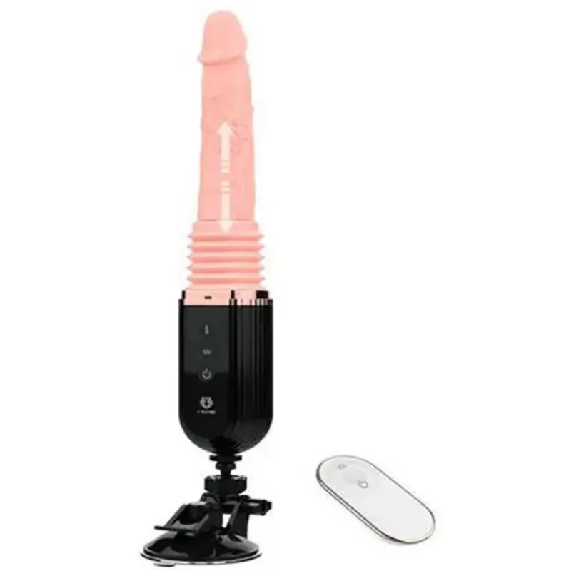 Vibrador Telescópico con Control Remoto y Dildo Realista