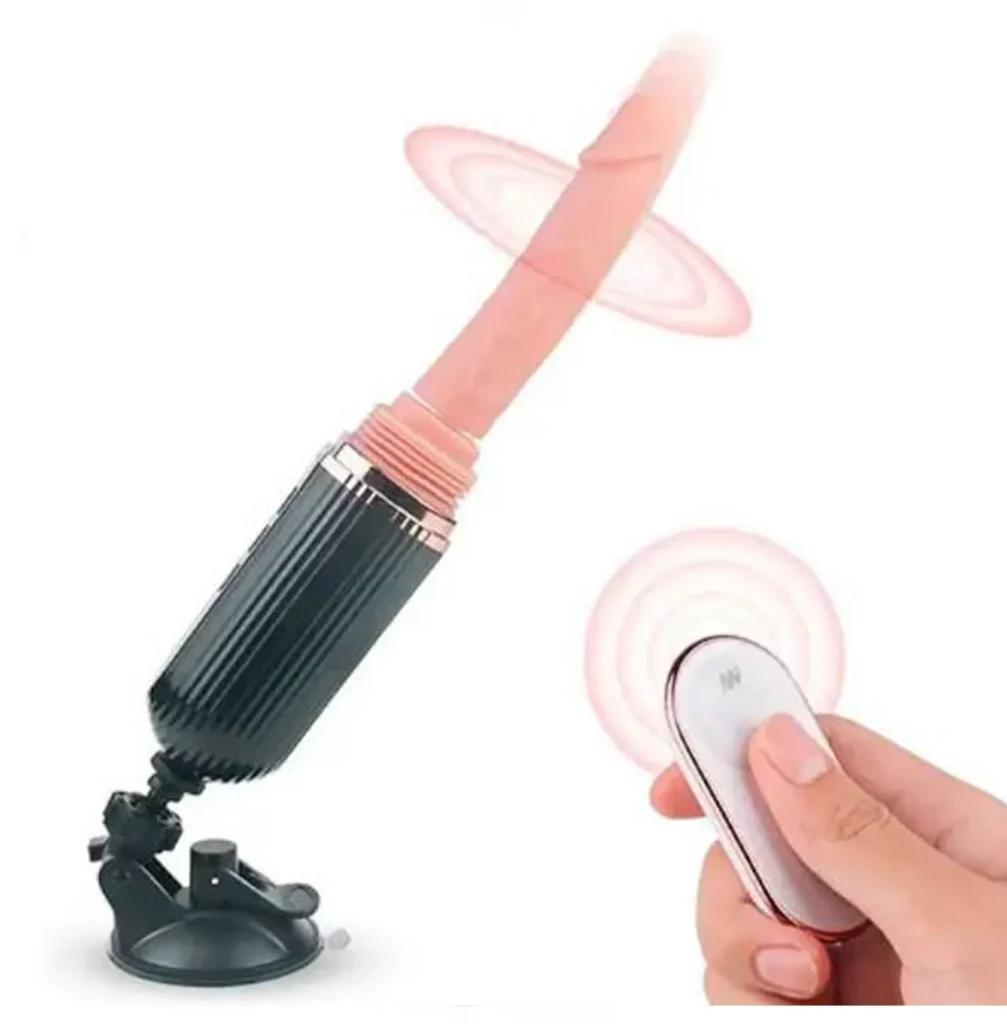 Vibrador Telescópico con Control Remoto y Dildo Realista
