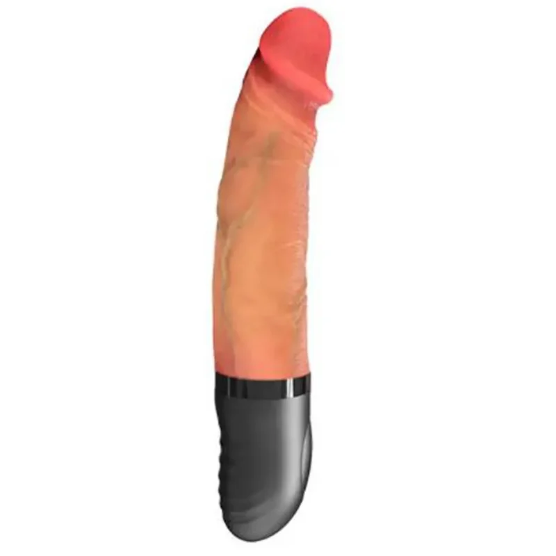 Vibrador Flexible Realista de Silicona con Calentamiento