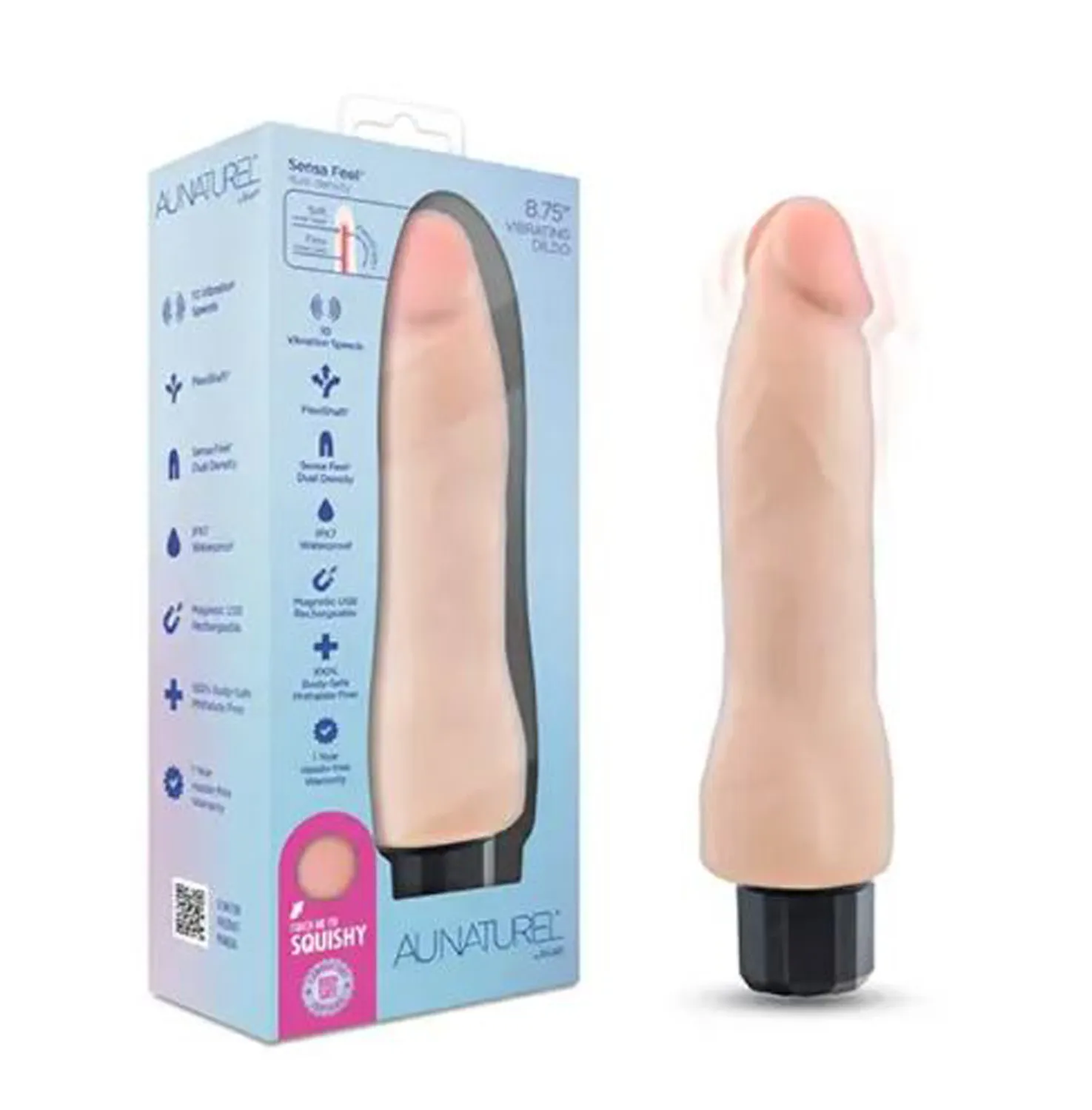 Vibrador Punto G Realista 23 cm Vanilla Ice Doble Densidad